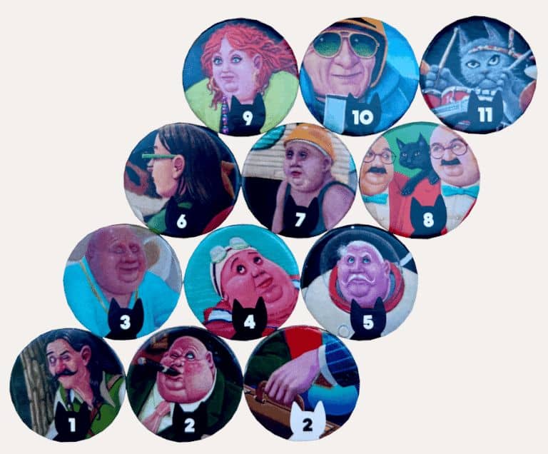 fitxes del joc de taula